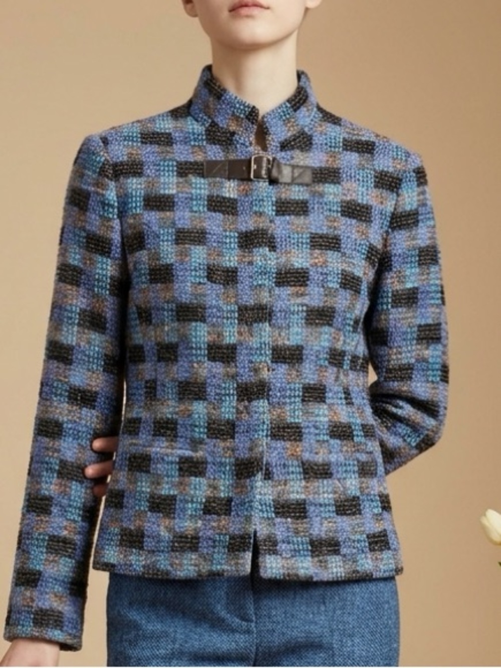 vintage Carlisle wool woven grandmacore jacket